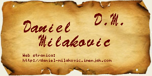 Daniel Milaković vizit kartica